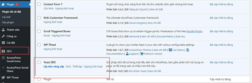 Hướng dẫn cài đặt Plugin WordPress